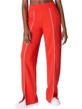 SPANX orange pants with White Piping